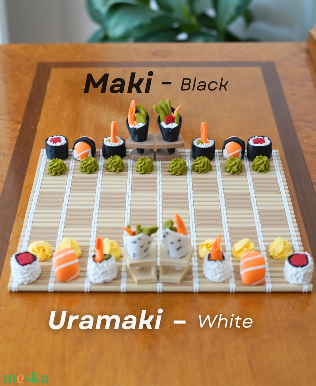 Sushi Sakk - Sushiroll témájú, utazáshoz hordozható sakkkészlet - Akciós ár - - játék & sport - táblajáték és kártyajáték - sakk - Meska.hu
