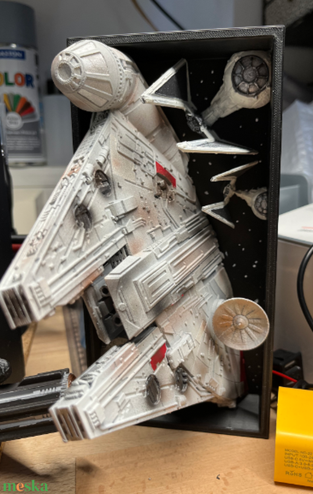 Ezeréves sólyom könyvtámasz - dioráma - otthon & életmód - dekoráció - asztal és polc dekoráció - könyvtámasz - Meska.hu