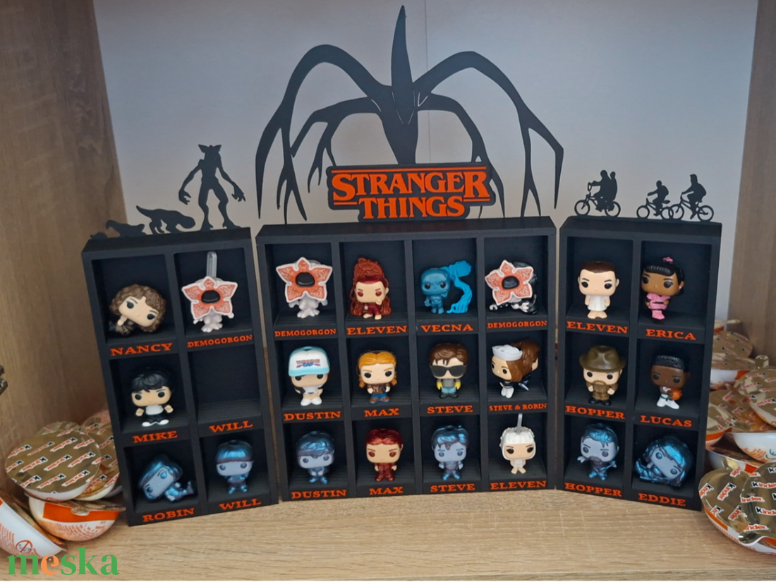 Stranger Things gyüjtői Kinder Joy Funko figura tartó, 24 figurának -  - Meska.hu