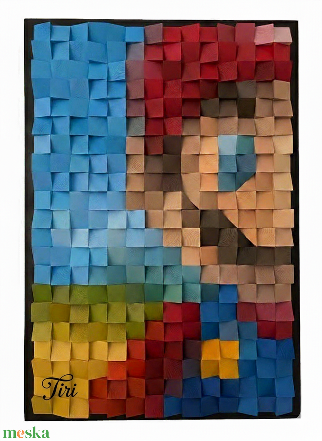 Super Mario Bal oldal Egyedi Pixel Art - Limitált Fali Dekor, Ajándék - művészet - más művészeti ág - Meska.hu