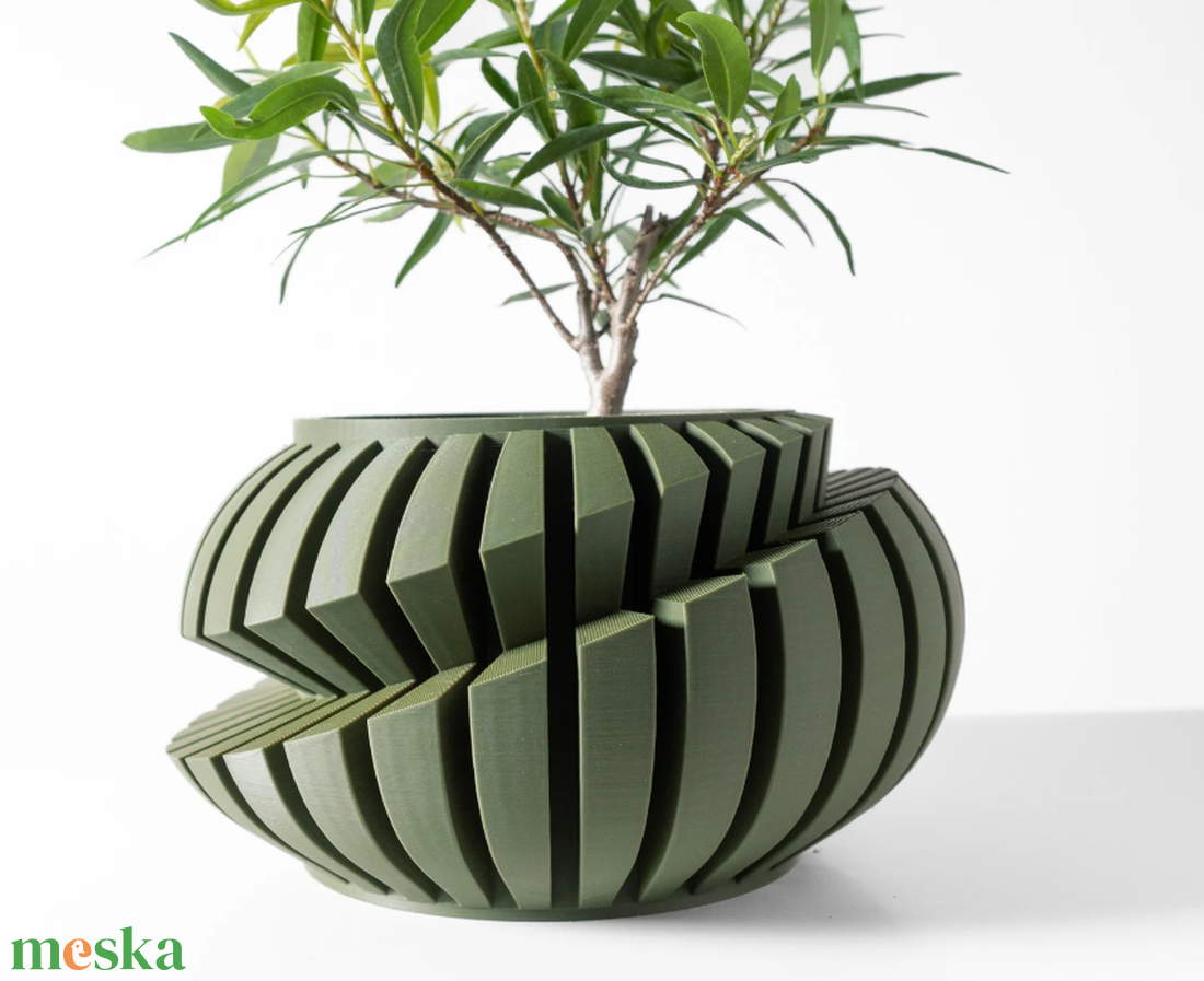 Luxury Váza -  Zöld Tekergő - otthon & életmód - virágdekoráció - virágtartó - váza - Meska.hu