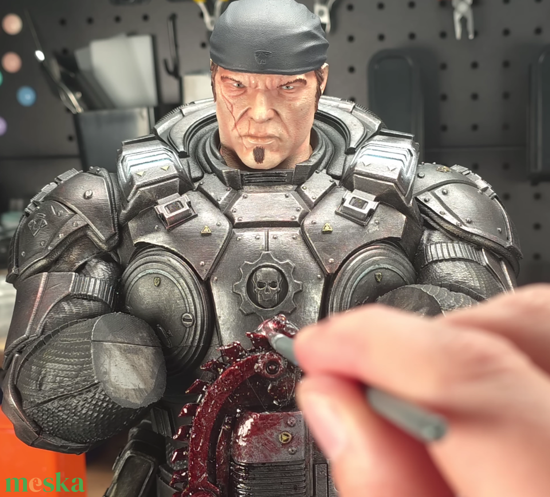 Gears Of War Marcus Fenix Szobor - otthon & életmód - dekoráció - asztal és polc dekoráció - könyvszobor - Meska.hu