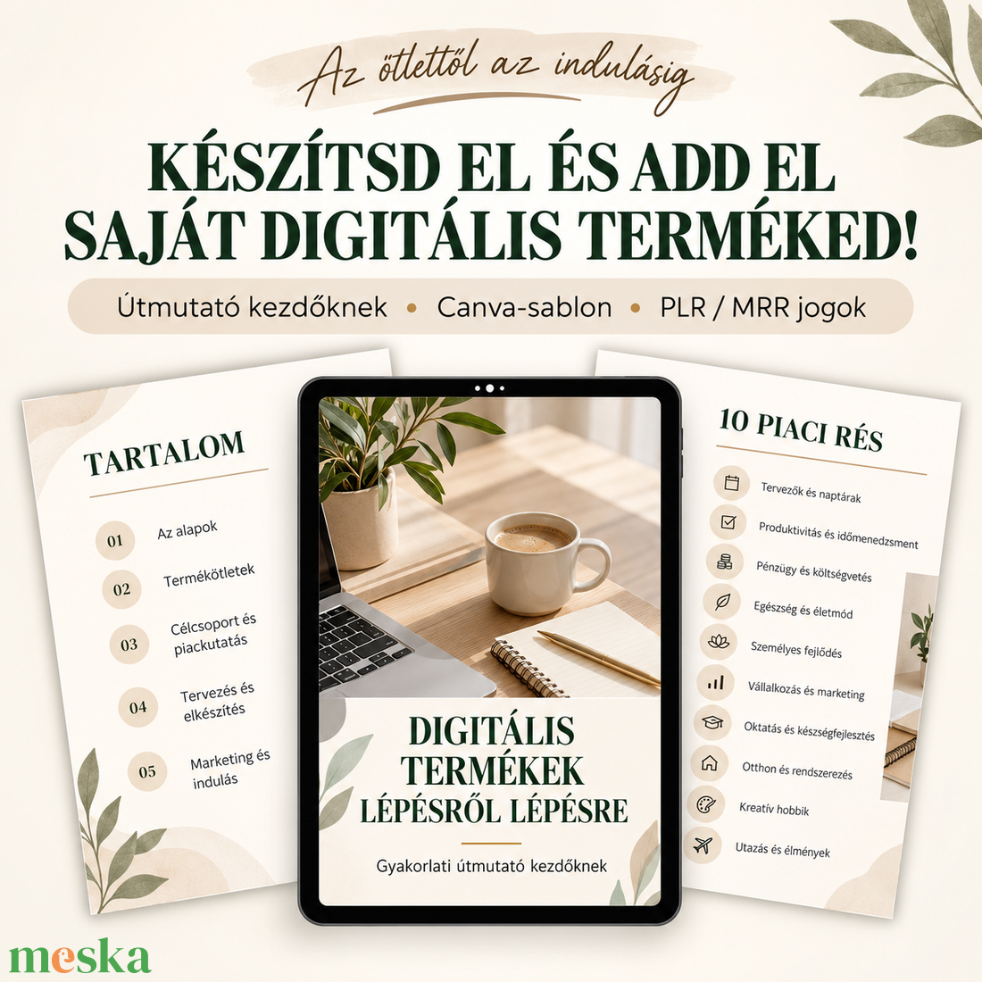 Digitális termékek eladása Útmutató - Hogyan hozz létre és adj el digitális termékeket! - művészet - grafika & illusztráció - digitális - Meska.hu