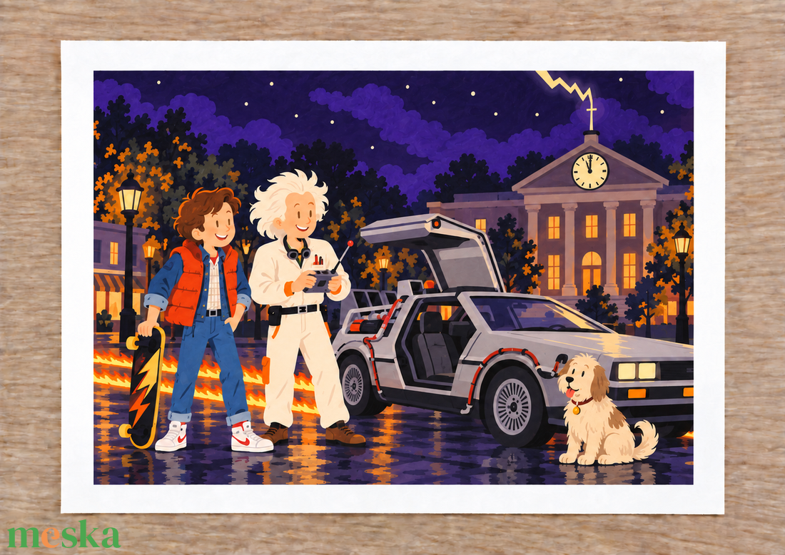 Vissza a jövőbe  - Posca Art Print - otthon & életmód - dekoráció - kép & falikép - poszter - Meska.hu