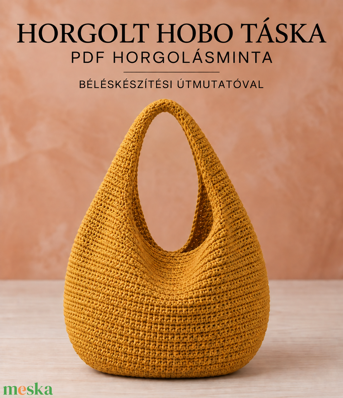 Horgolt MaxiHobo táska � PDF horgolásminta - diy (csináld magad) - szabásminta, útmutató - horgolási minta - Meska.hu