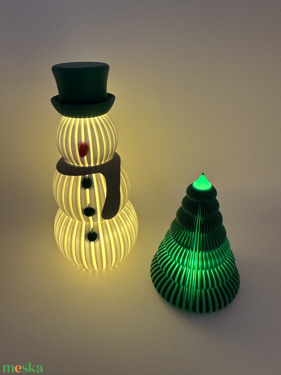 Hóember (3d nyomtatott) - karácsony - karácsonyi lakásdekoráció - karácsonyi lakásdíszek - Meska.hu