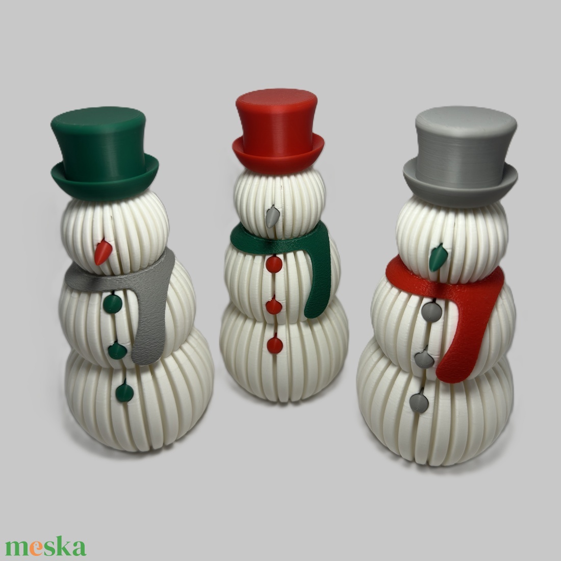 Hóember (3d nyomtatott) - karácsony - karácsonyi lakásdekoráció - karácsonyi lakásdíszek - Meska.hu