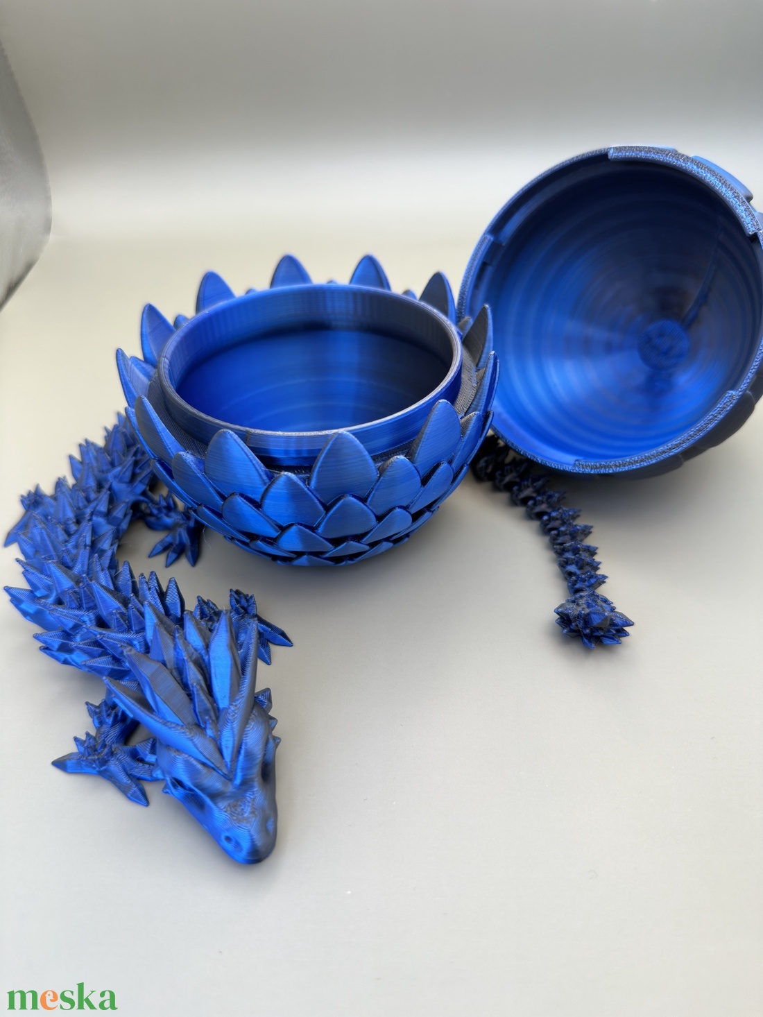 Kristálysárkány tojással - kellékek & szerszámok - dekorációs kellékek - figurák - Meska.hu