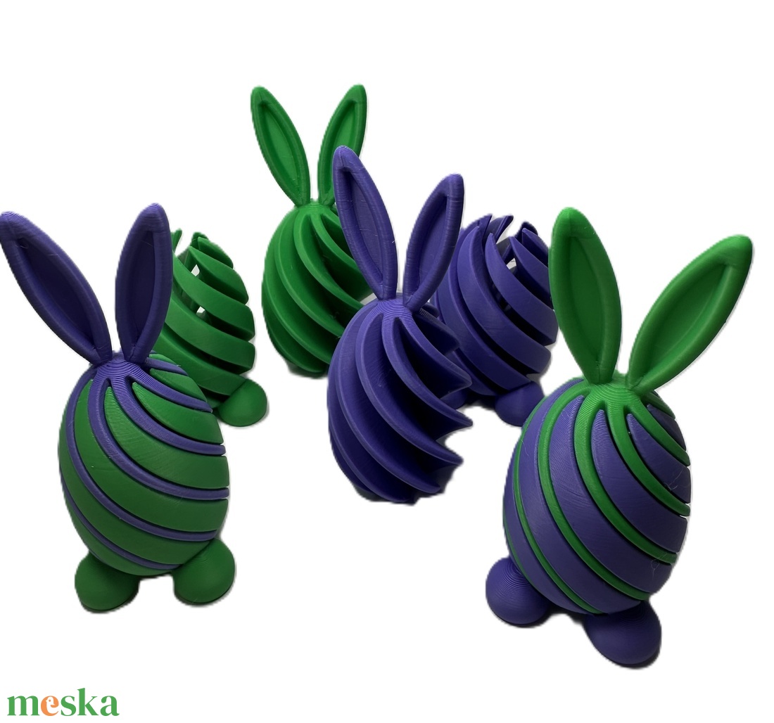 Húsvéti tojás nyuszifüllel (szétcsavarható) - ünnepi díszek, dekorációk - húsvéti díszek és dekorációk - húsvéti asztaldíszek - Meska.hu