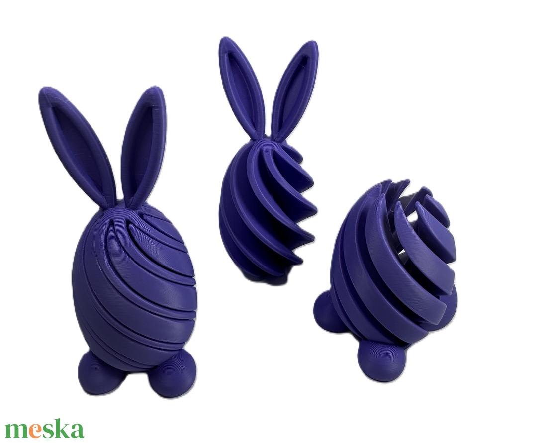 Húsvéti tojás nyuszifüllel (szétcsavarható) - ünnepi díszek, dekorációk - húsvéti díszek és dekorációk - húsvéti asztaldíszek - Meska.hu