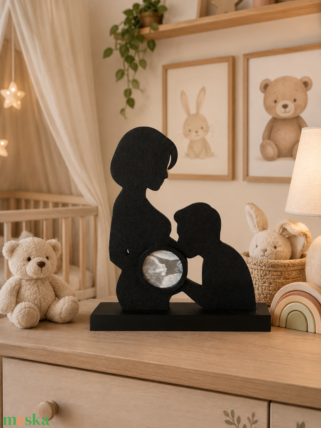 Csodaszép Ultrahang fotókeret  - baba - mama - babaszoba dekoráció - babaszoba kép - Meska.hu