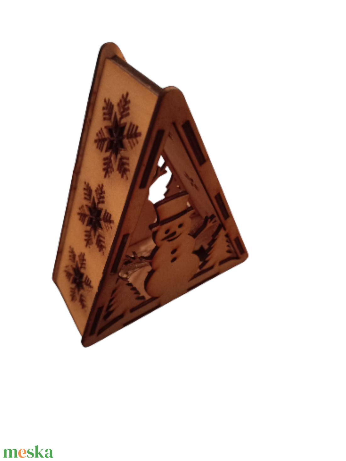 Hóemberes-fa-mécsestarto - karácsony - karácsonyi lakásdekoráció - karácsonyi lakásdíszek - Meska.hu