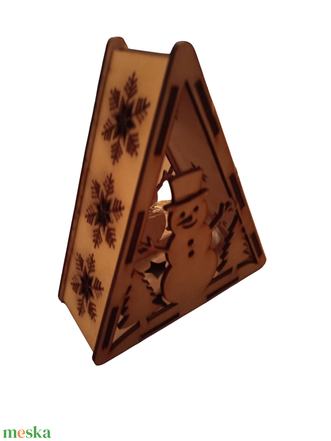 Hóemberes-fa-mécsestarto - karácsony - karácsonyi lakásdekoráció - karácsonyi lakásdíszek - Meska.hu