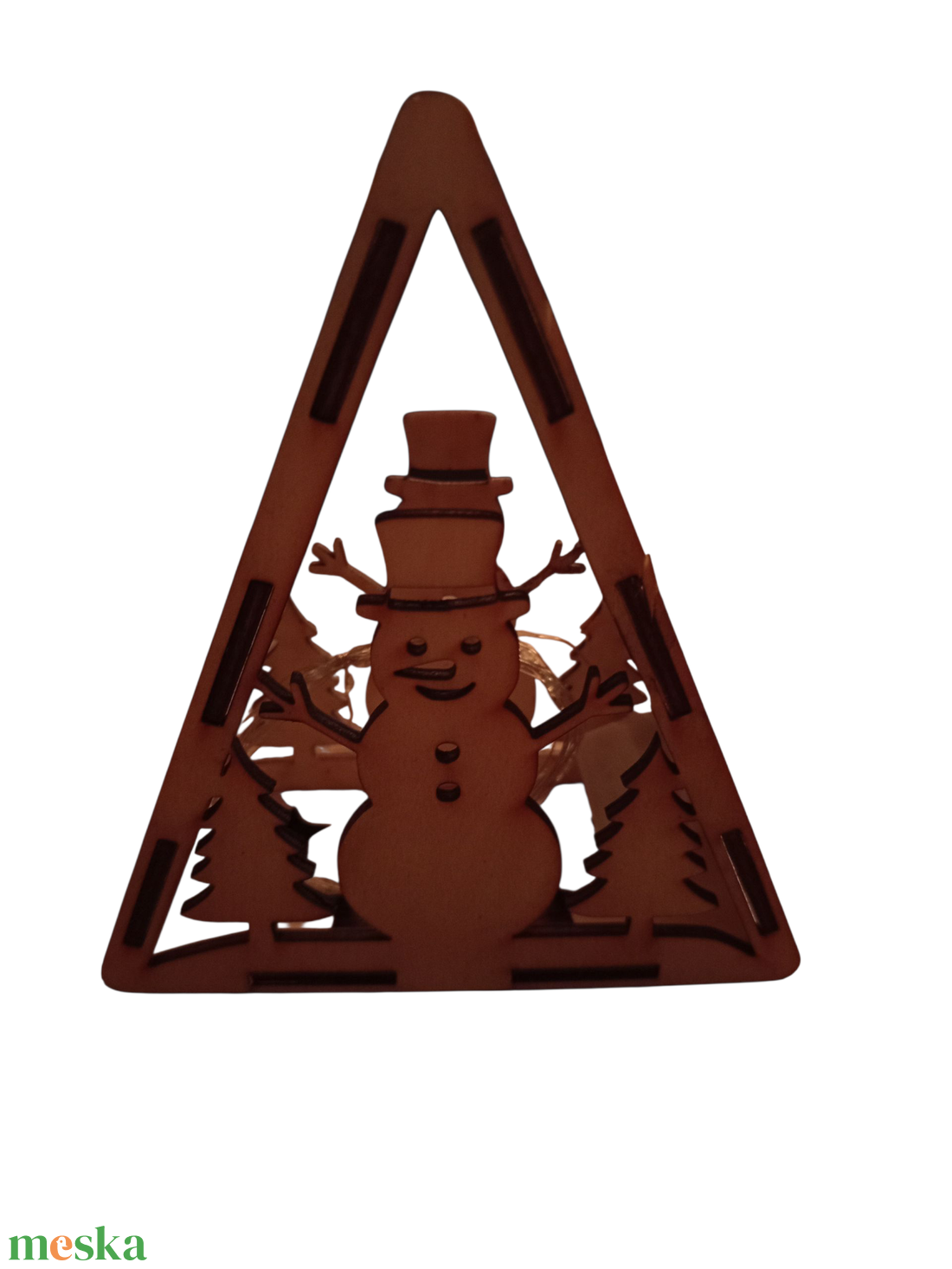 Hóemberes-fa-mécsestarto - karácsony - karácsonyi lakásdekoráció - karácsonyi lakásdíszek - Meska.hu