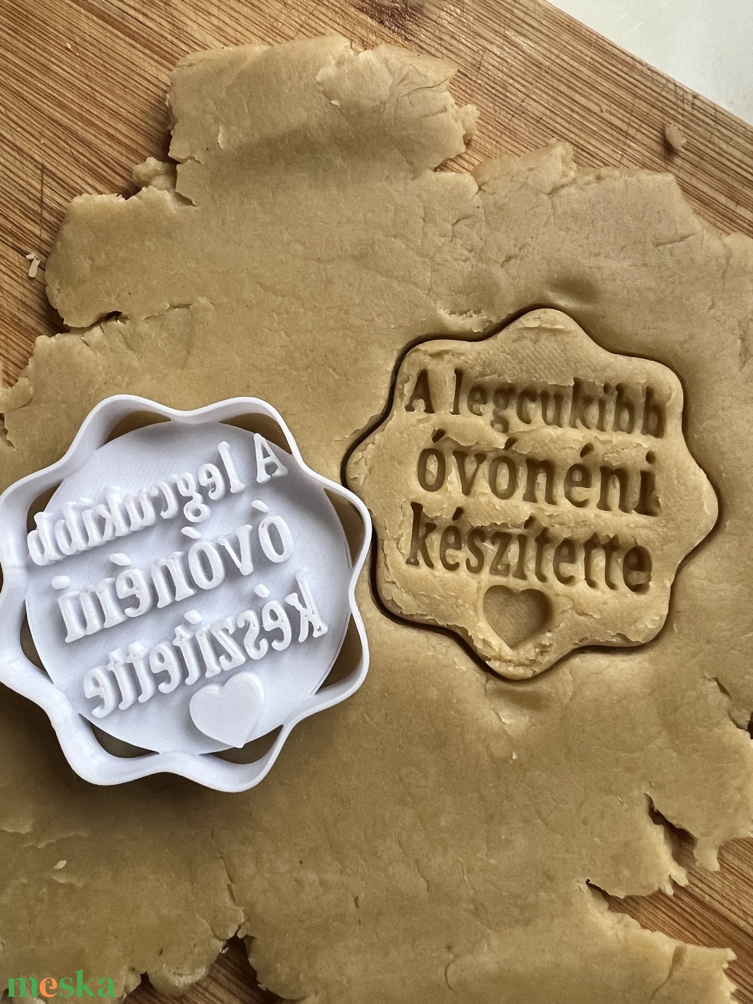 Szöveges-feliratos  egyedi  sütikiszúró - otthon & életmód - konyhafelszerelés, tálalás - sütés, főzés - sütikiszúró - Meska.hu