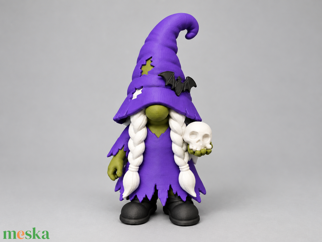 Boszorkány Manó Koponyával - otthon & életmód - dekoráció - halloween - halloweeni figurák - Meska.hu