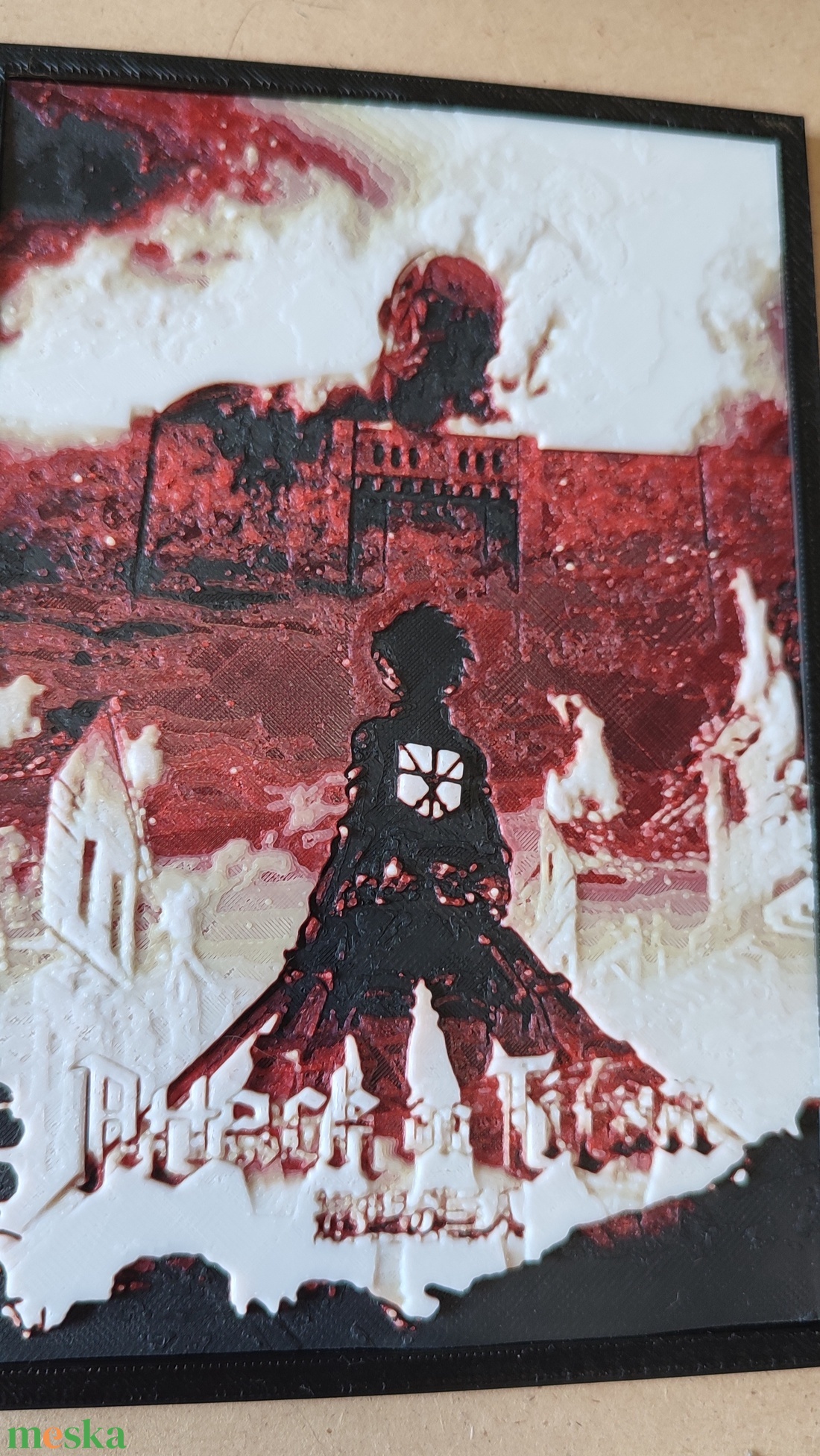 Attack On Titán hueforge kép V2 - otthon & életmód - dekoráció - kép & falikép - 3d képek - Meska.hu