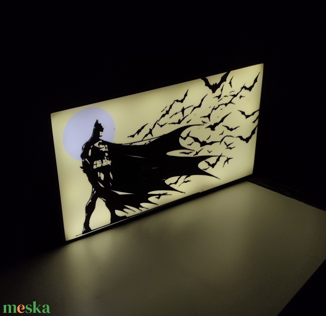 Batman lámpa  - otthon & életmód - lámpa - asztali lámpa - Meska.hu