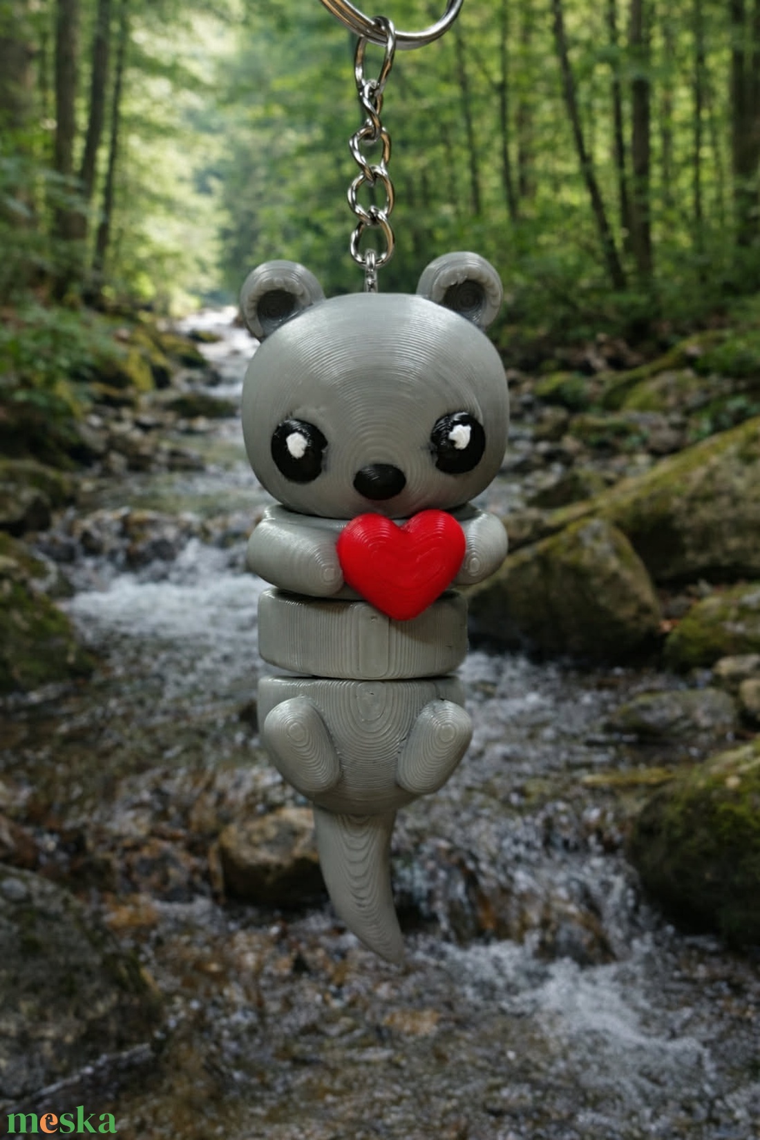 Szerelmes Izgő-mozgó vidra - táska & tok - kulcstartó & táskadísz - kulcstartó - Meska.hu