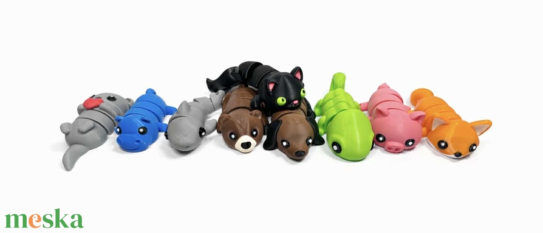 Cápa � Izgő-mozgó 3D nyomtatott állatos kulcstartó - táska & tok - kulcstartó & táskadísz - kulcstartó - Meska.hu