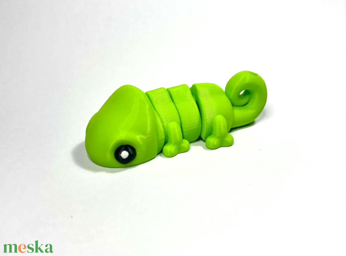 Kaméleon � Izgő-mozgó 3D nyomtatott állatos kulcstartó - táska & tok - kulcstartó & táskadísz - kulcstartó - Meska.hu