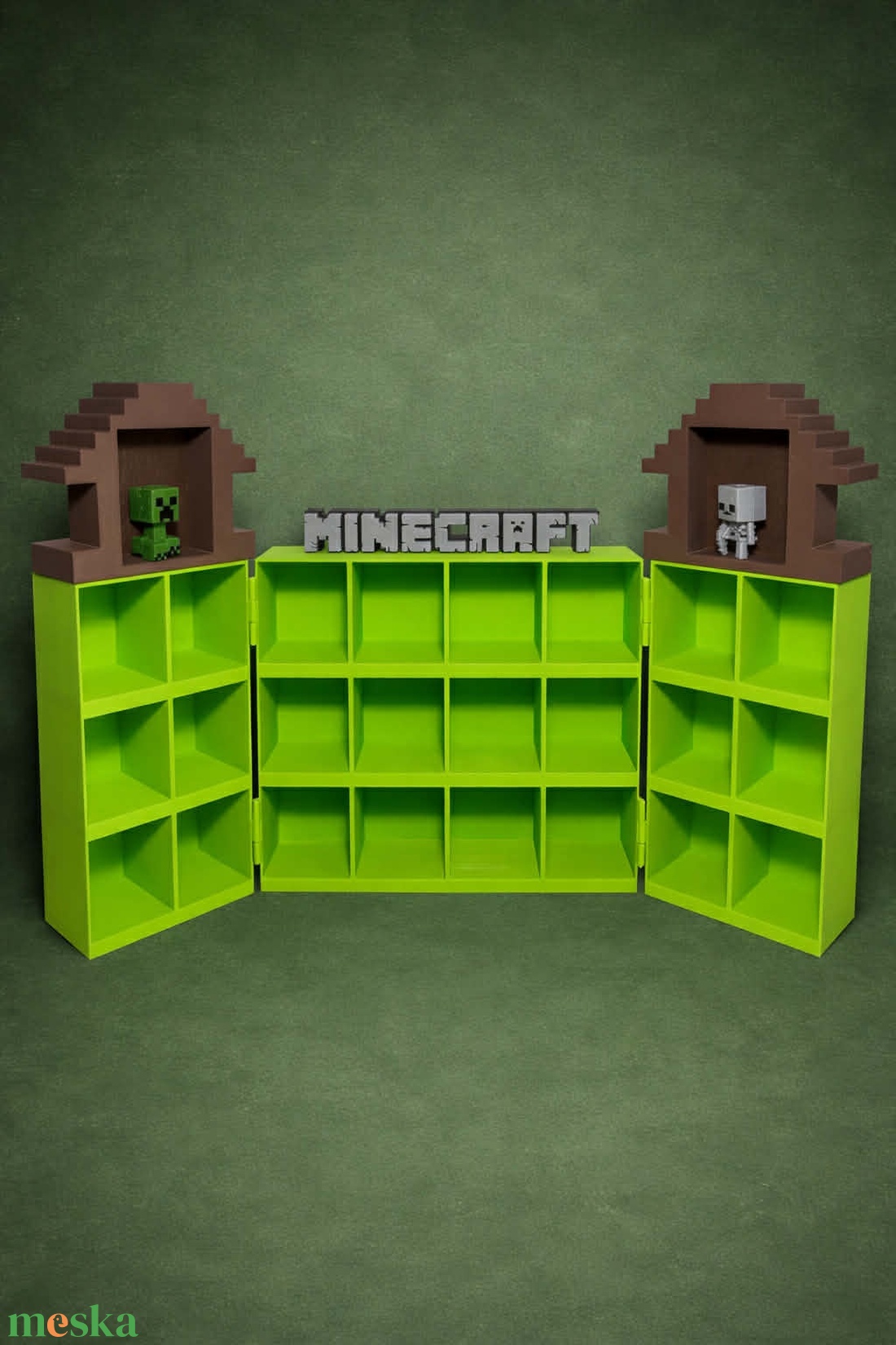 Minecraft kinder joy figura állvány - otthon & életmód - dekoráció - asztal és polc dekoráció - díszdoboz - Meska.hu