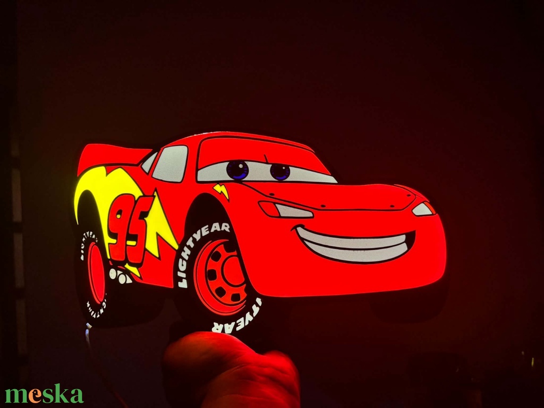 Verdás éjjeli fény � Villám McQueen - baba - mama - babaszoba dekoráció - éjszakai fény - Meska.hu