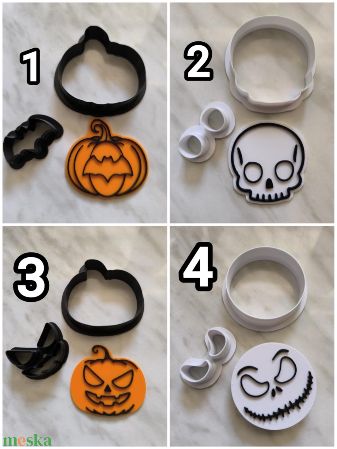 Halloween linzerszett - otthon & életmód - konyhafelszerelés, tálalás - sütés, főzés - sütikiszúró - Meska.hu