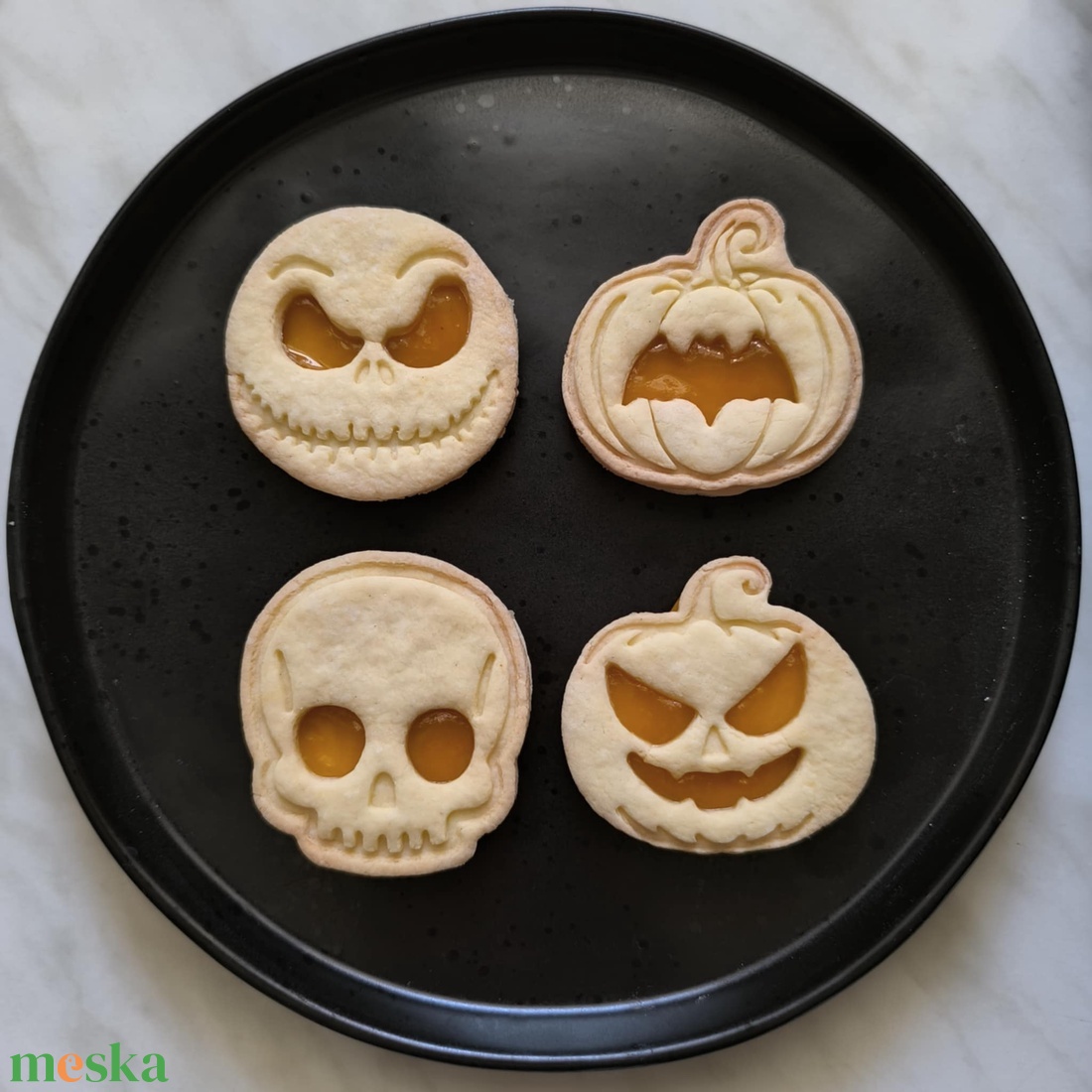 Halloween linzerszett - otthon & életmód - konyhafelszerelés, tálalás - sütés, főzés - sütikiszúró - Meska.hu