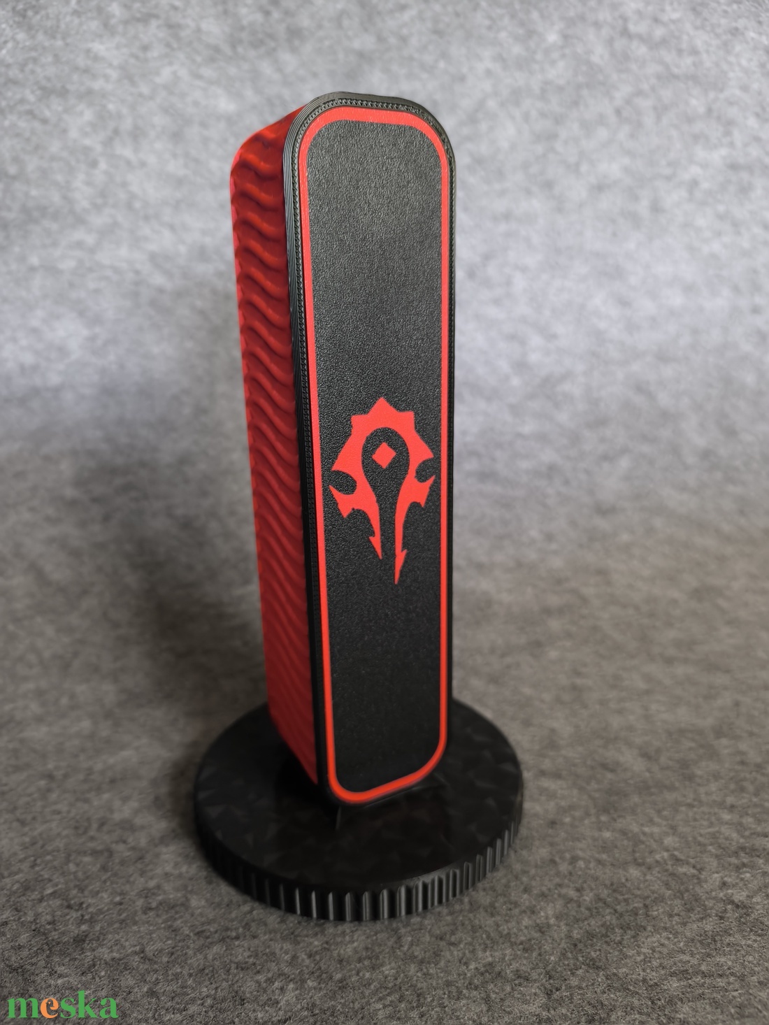 Egyedi Headset tartó gamer stílusban  akár LED világítással is! - otthon & életmód - dekoráció - asztal és polc dekoráció - dekorációs tál, tartó - Meska.hu