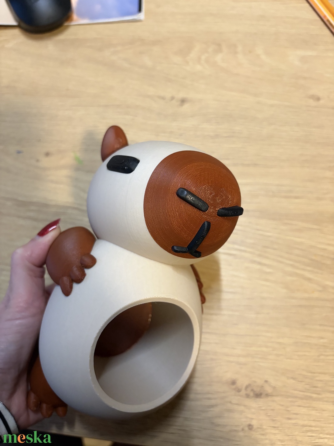Capybara ceruza tartó - otthon & életmód - tárolás & rendszerezés - íróasztali tároló - Meska.hu