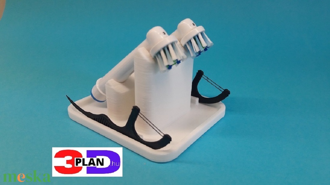 Oral-b fogkefe fej tartó fogselyem tartóval 2db-os - otthon & életmód - fürdőszoba - fogkefetartó - Meska.hu
