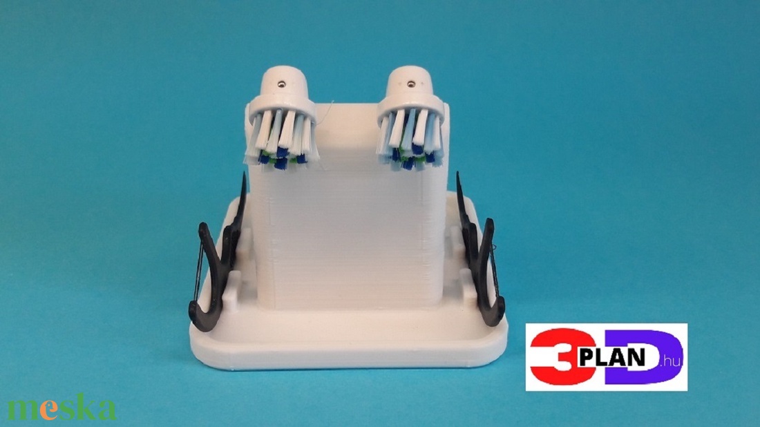 Oral-b fogkefe fej tartó fogselyem tartóval 2db-os - otthon & életmód - fürdőszoba - fogkefetartó - Meska.hu