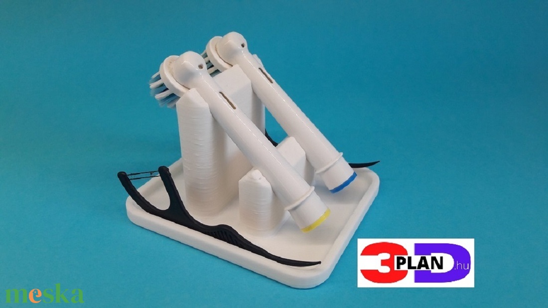 Oral-b fogkefe fej tartó fogselyem tartóval 2db-os - otthon & életmód - fürdőszoba - fogkefetartó - Meska.hu