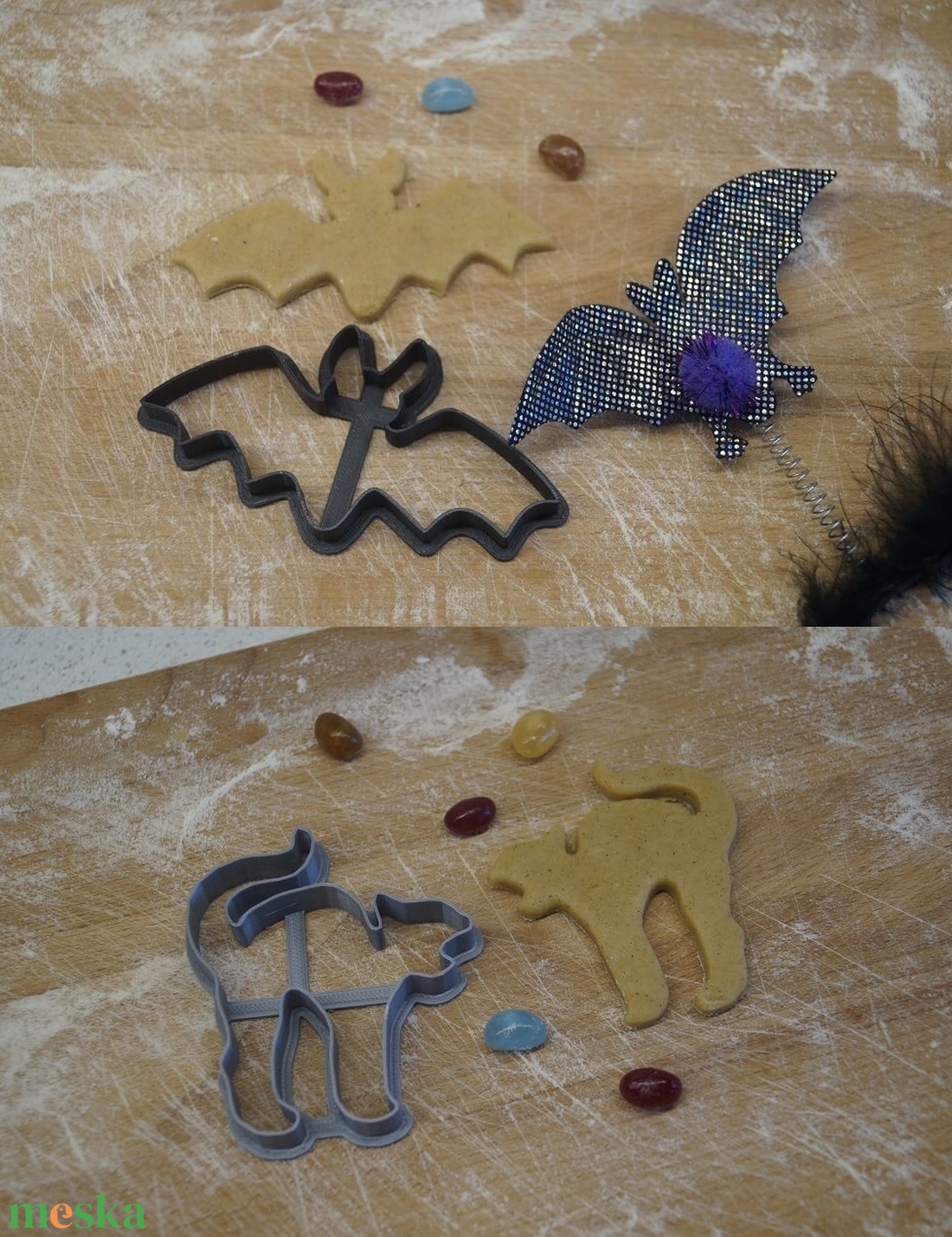 Halloween sütemény kiszúró formák - otthon & életmód - dekoráció - halloween - halloweeni sütikiszúrók - Meska.hu