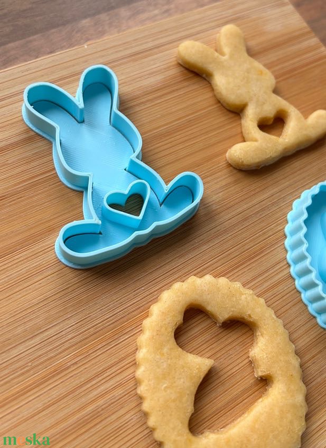 Húsvéti nyuszis sütikiszúró szett - ünnepi díszek, dekorációk - húsvéti díszek és dekorációk - húsvéti sütikiszúró - Meska.hu