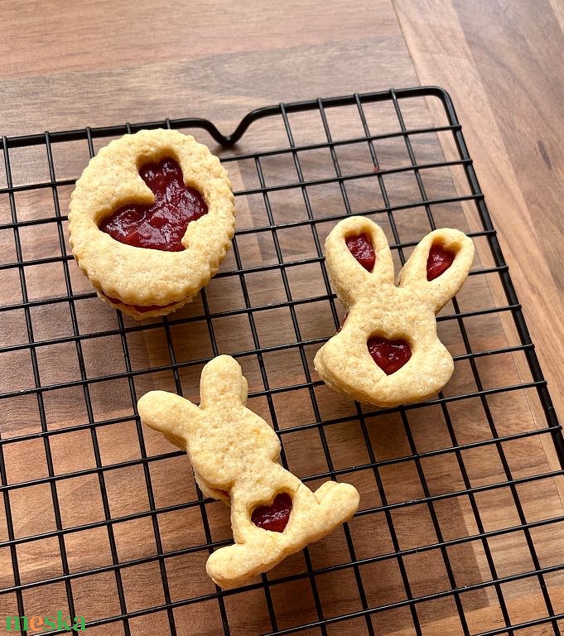 Húsvéti nyuszis sütikiszúró szett - ünnepi díszek, dekorációk - húsvéti díszek és dekorációk - húsvéti sütikiszúró - Meska.hu