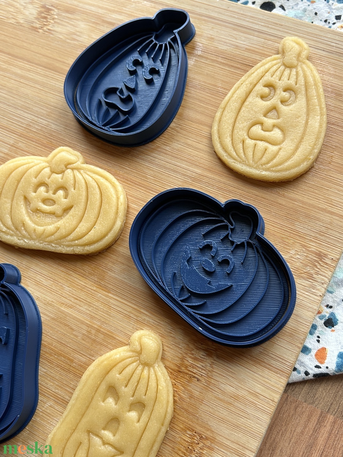 Halloweeni tökök sütikiszúró szett - otthon & életmód - dekoráció - halloween - halloweeni sütikiszúrók - Meska.hu