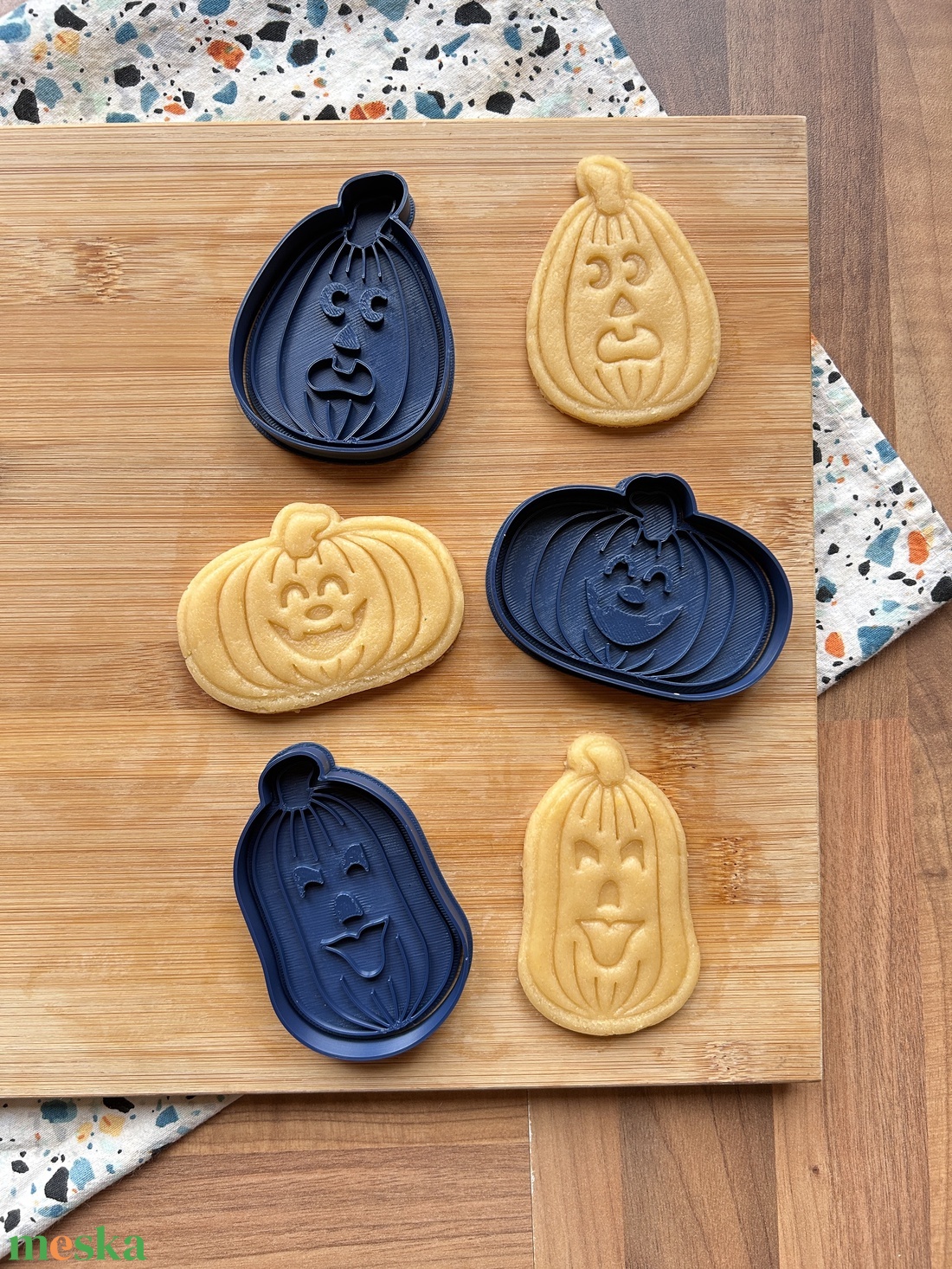 Halloweeni tökök sütikiszúró szett - otthon & életmód - dekoráció - halloween - halloweeni sütikiszúrók - Meska.hu