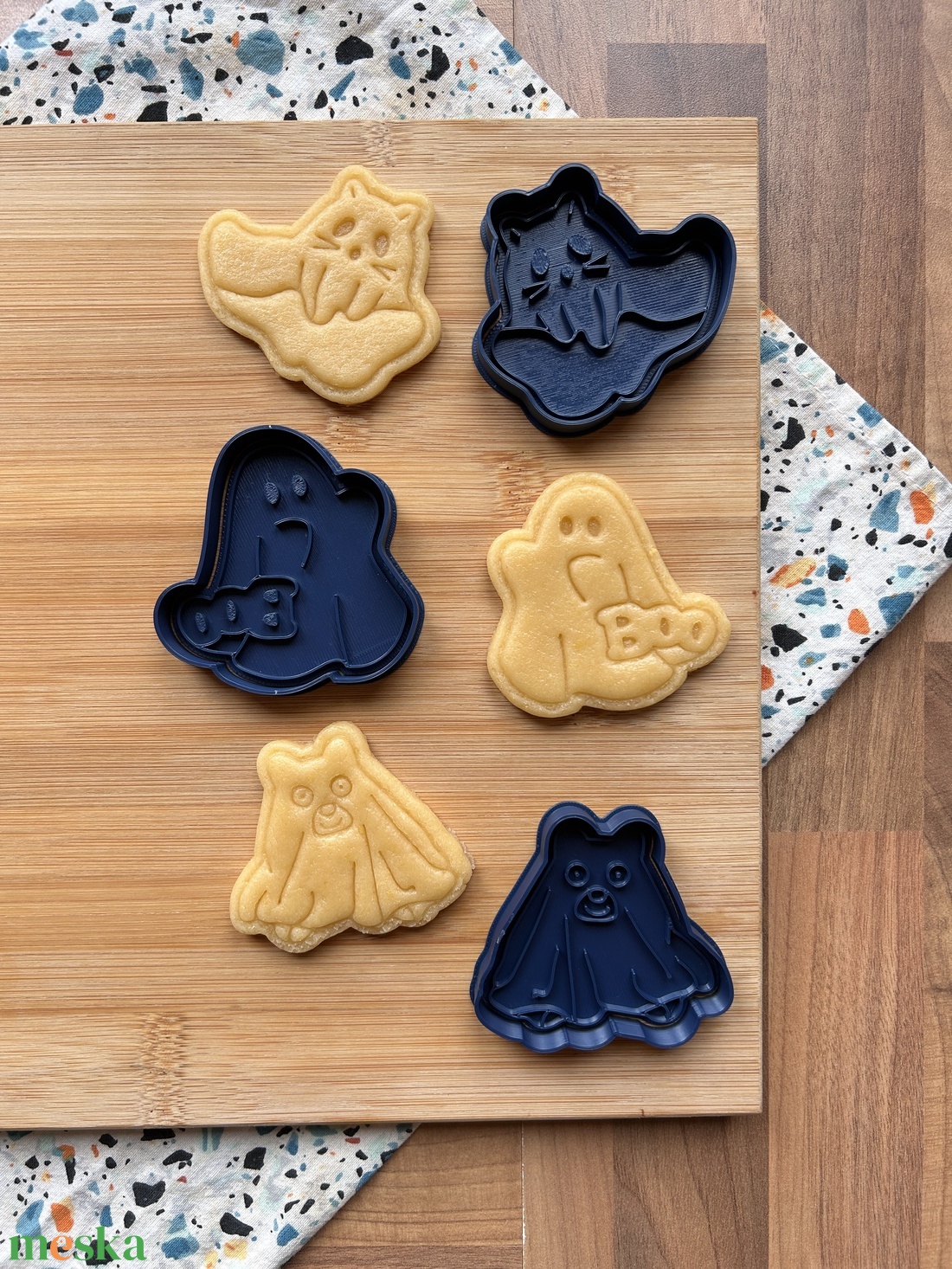 Szellem Pajtik halloweeni sütikiszúró szett - otthon & életmód - dekoráció - halloween - halloweeni sütikiszúrók - Meska.hu