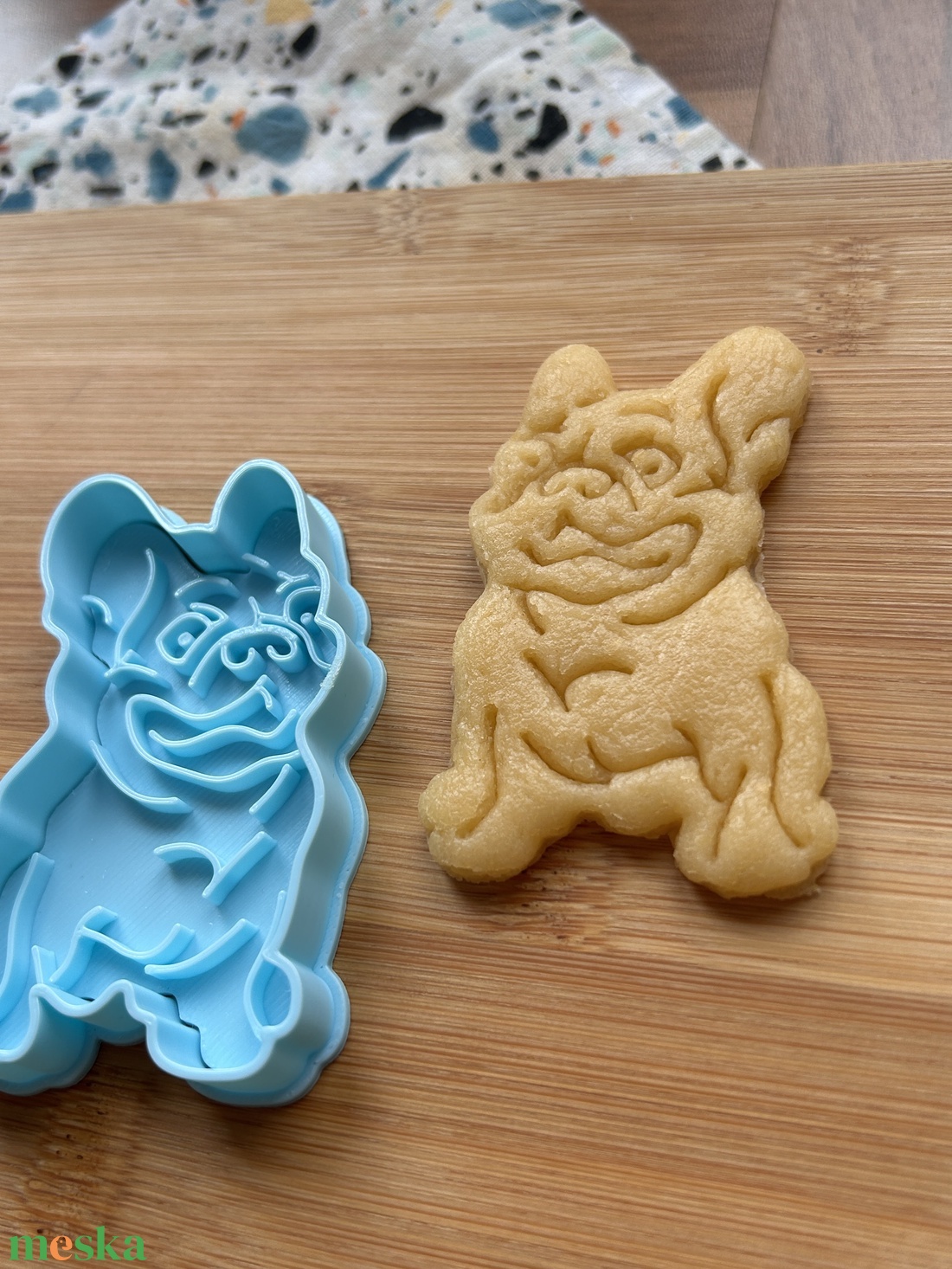 Francia bulldog sütikiszúró - otthon & életmód - konyhafelszerelés, tálalás - sütés, főzés - sütikiszúró - Meska.hu