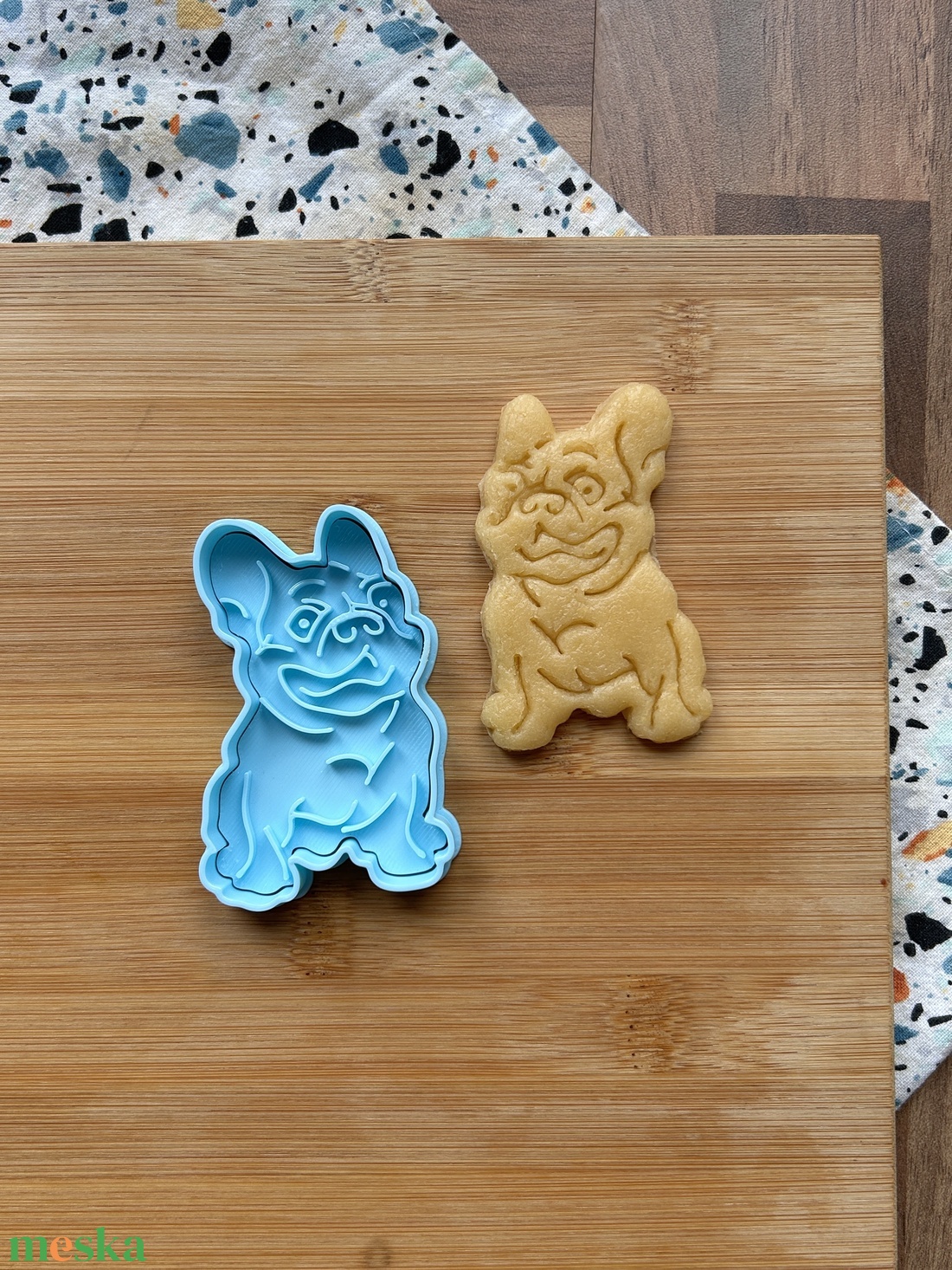 Francia bulldog sütikiszúró - otthon & életmód - konyhafelszerelés, tálalás - sütés, főzés - sütikiszúró - Meska.hu