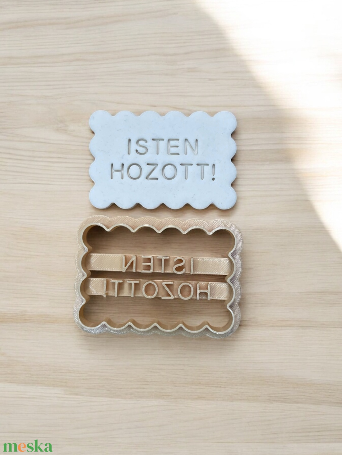 Isten hozott! feliratú sütikiszúró - otthon & életmód - konyhafelszerelés, tálalás - sütés, főzés - sütikiszúró - Meska.hu