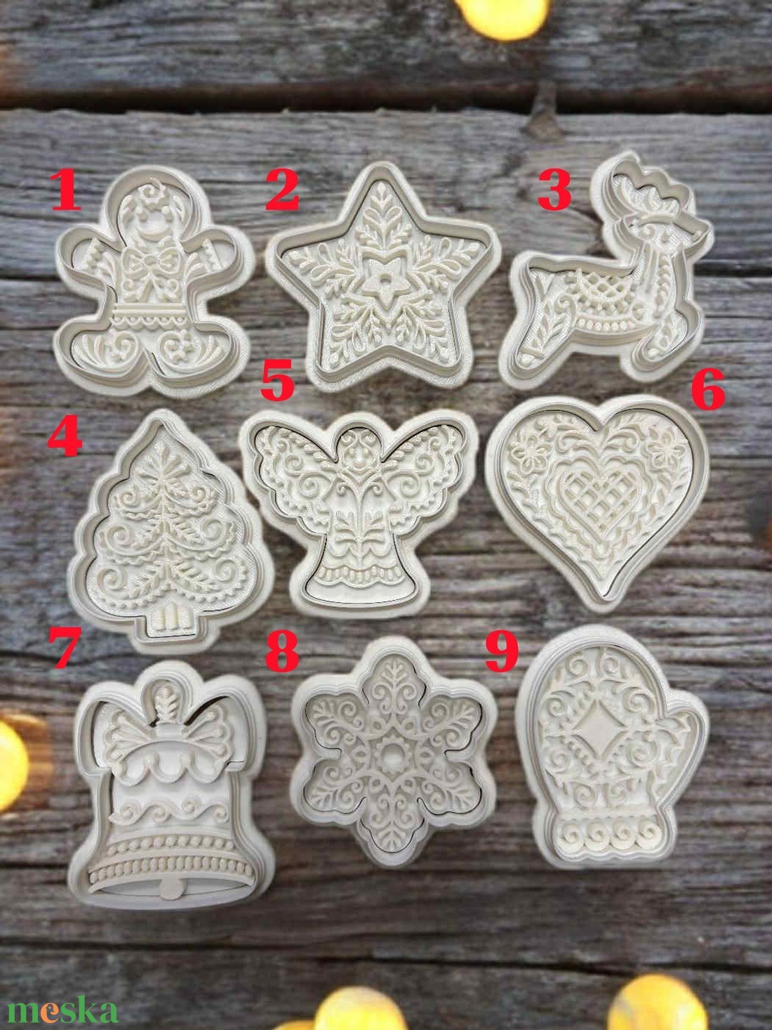 Karácsonyi mézeskalács formák - karácsony - karácsonyi sütés-főzés - Meska.hu