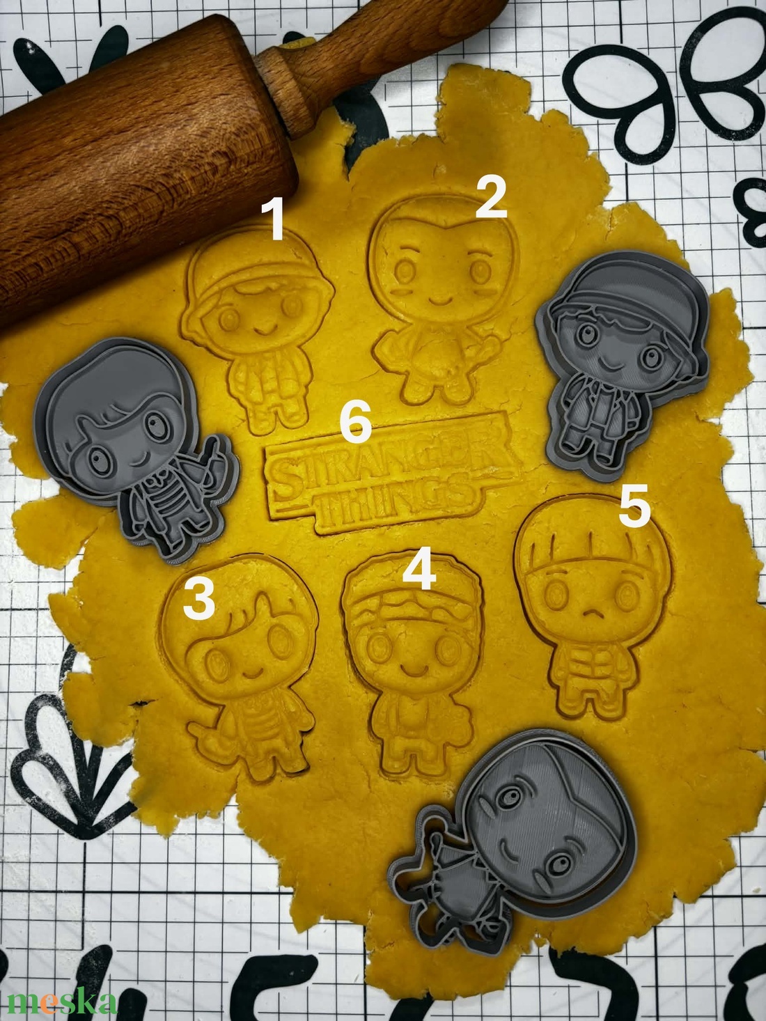 Stranger Things sütikiszúró szett (11db) - otthon & életmód - konyhafelszerelés, tálalás - sütés, főzés - sütikiszúró - Meska.hu