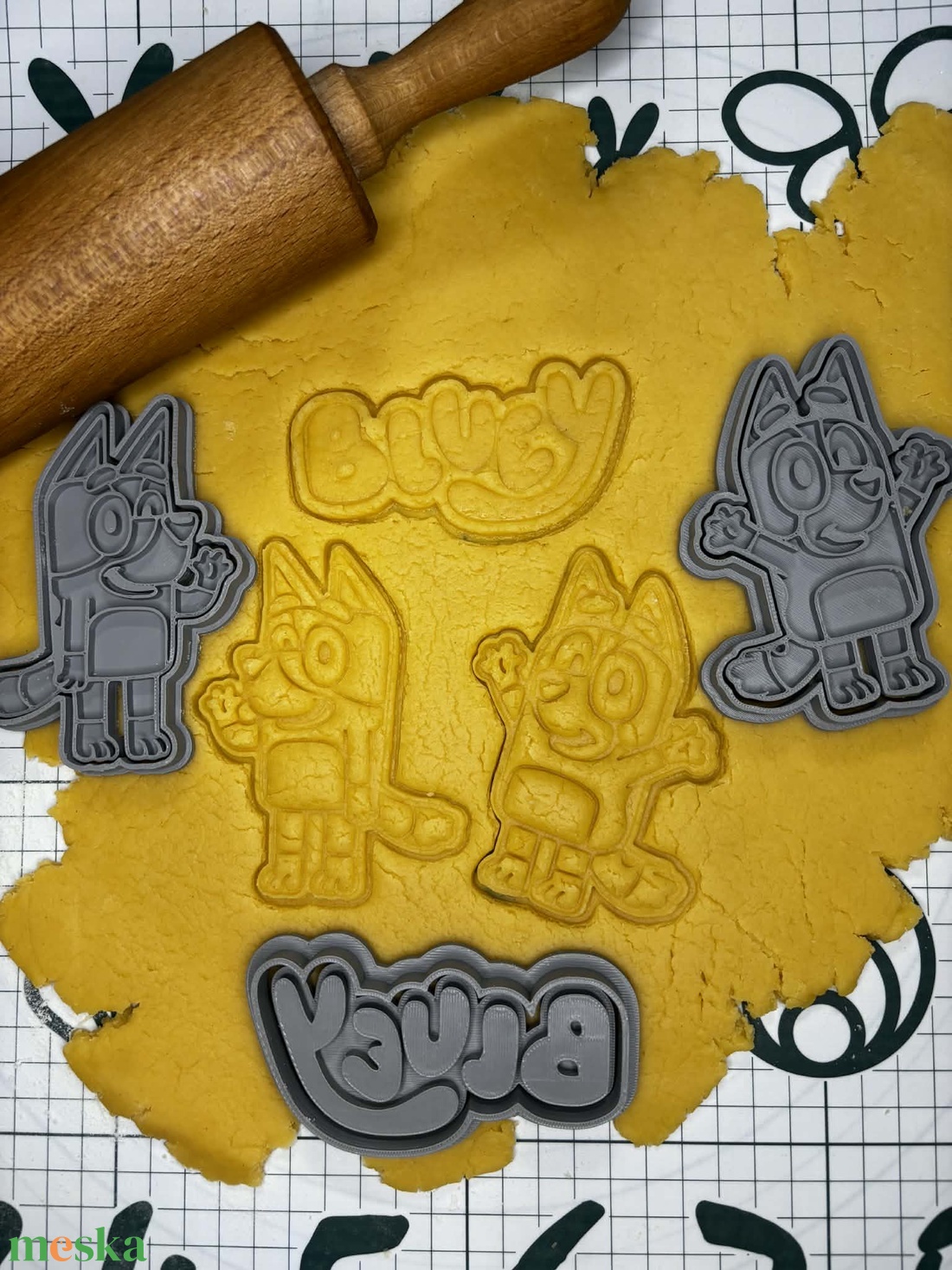 Bluey sütikiszúró szett - otthon & életmód - konyhafelszerelés, tálalás - sütés, főzés - sütikiszúró - Meska.hu