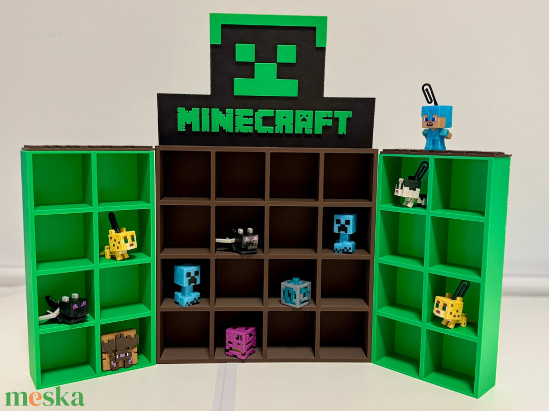 Minecraft Kinder Joy figura tartó - otthon & életmód - dekoráció - asztal és polc dekoráció - asztaldísz - Meska.hu