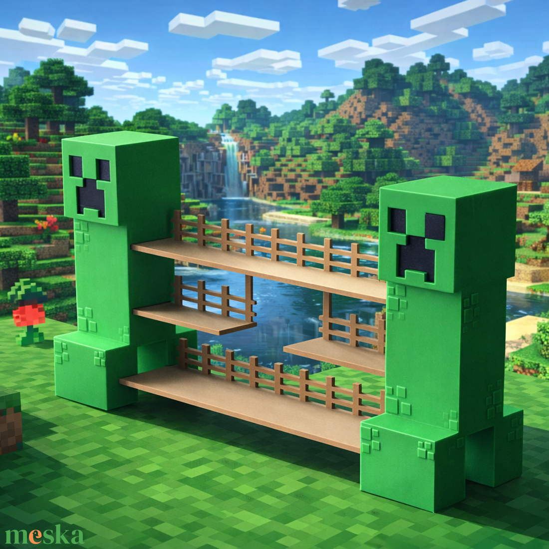Minecraft Kinder Joy figura tartó - otthon & életmód - dekoráció - asztal és polc dekoráció - asztaldísz - Meska.hu