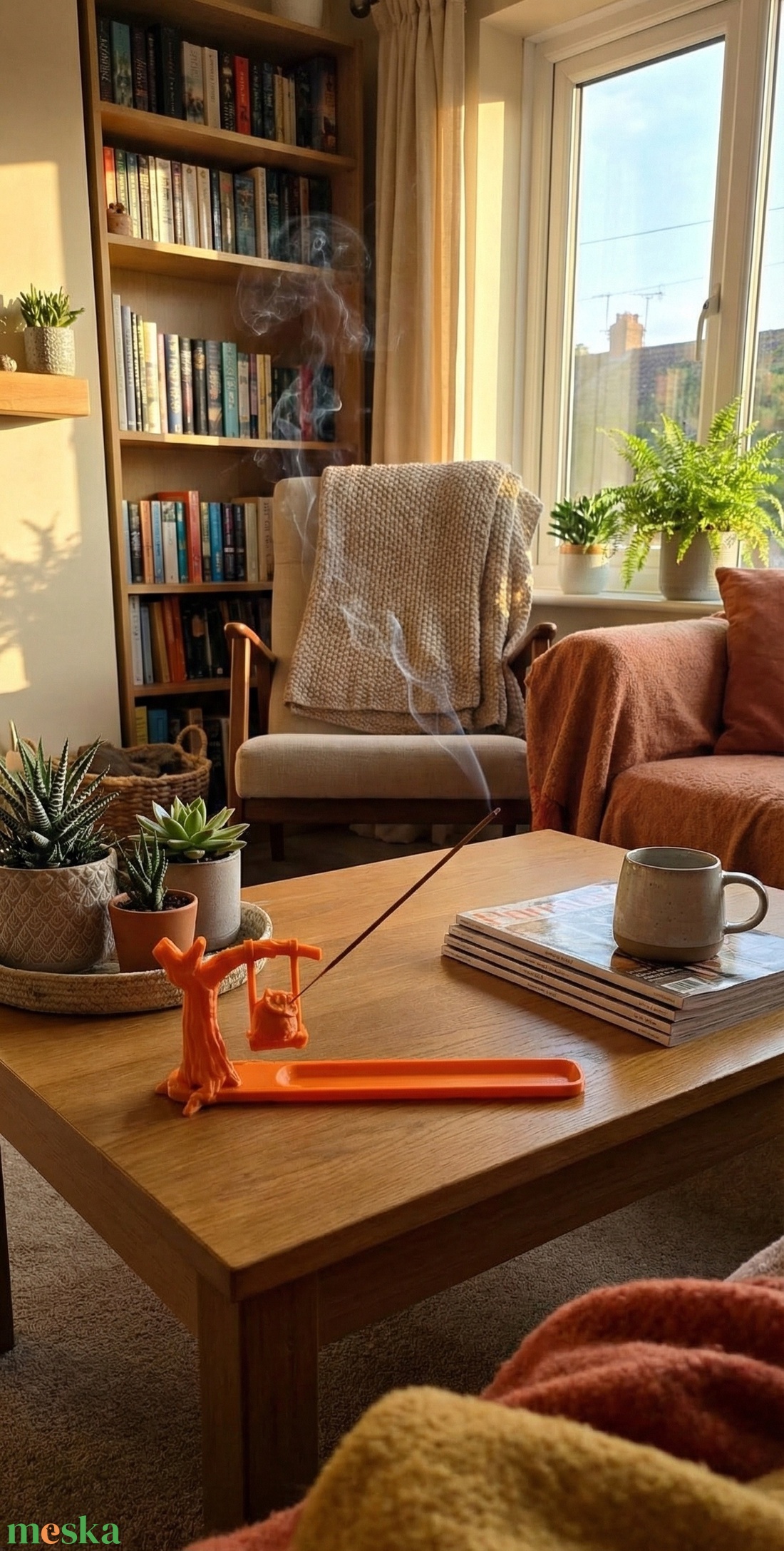 Egyedi 3D nyomtatott baglyos füstölőtartó. - otthon & életmód - dekoráció - dísztárgy - Meska.hu