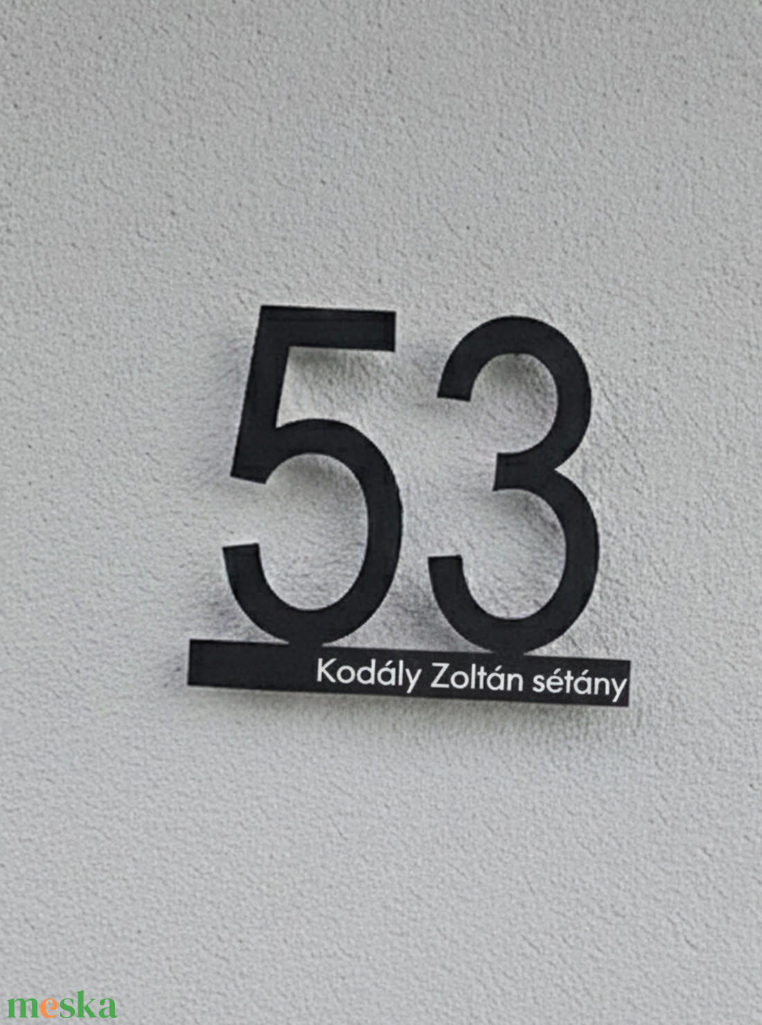 Modern és Elegáns Egyedi Házszámtábla - otthon & életmód - ház & kert - házszám - Meska.hu